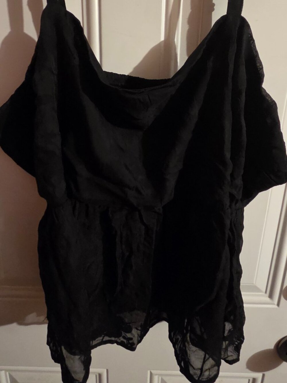 Black tank top